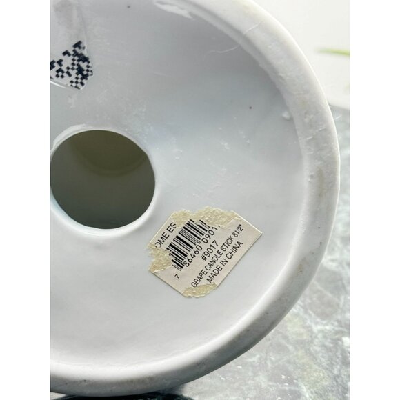 Basic Porcelain by Home Essentials and Beyond Set Of 2 Grape Candle Stick Holder - Picture 10 of 11